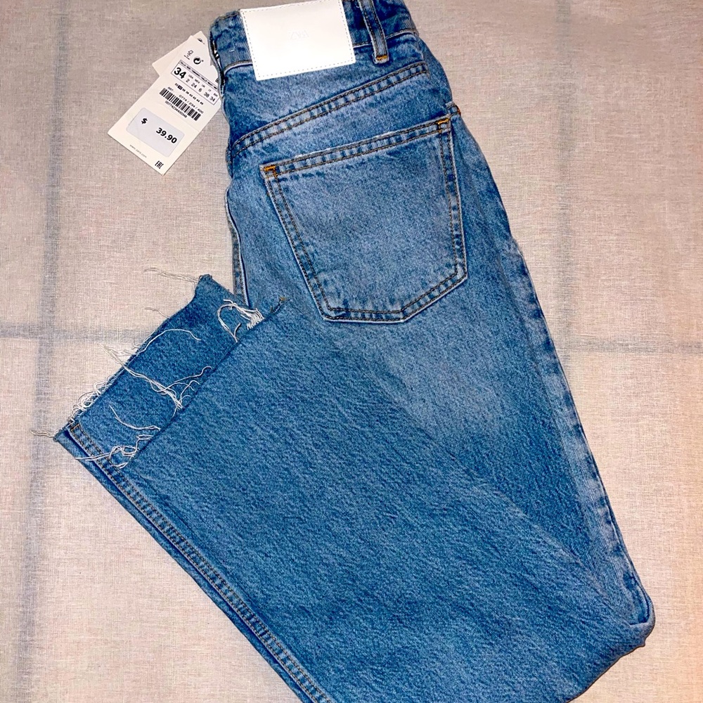 Womens Zara cutoff denim Jeans